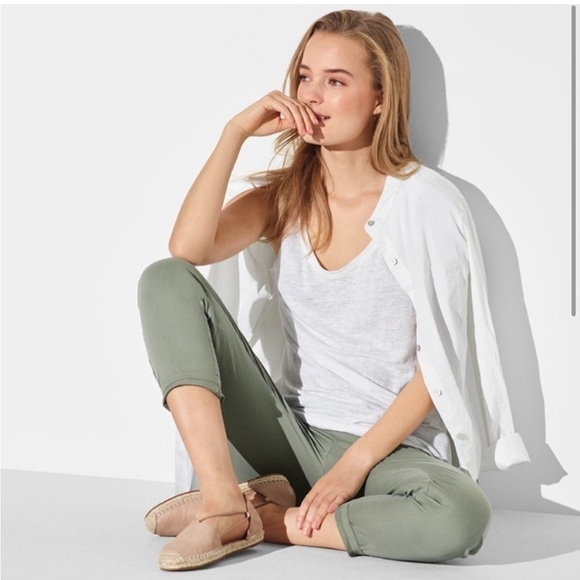 Eileen Fisher Lee Espadrille Flat size 10 suede minimalist casual beachy - Picture 2 of 14